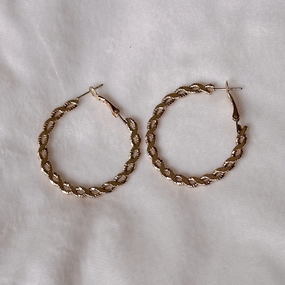 ** SOLD ON DEPOP** - Gold hoop earrings